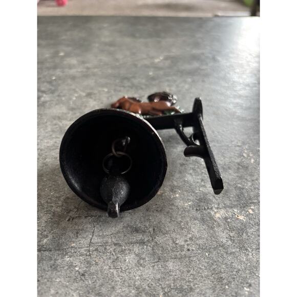 Vtg Cast Iron Horse, Dinner Bell Wall Post Mount Country, Rustic, Farm - Picture 5 of 5